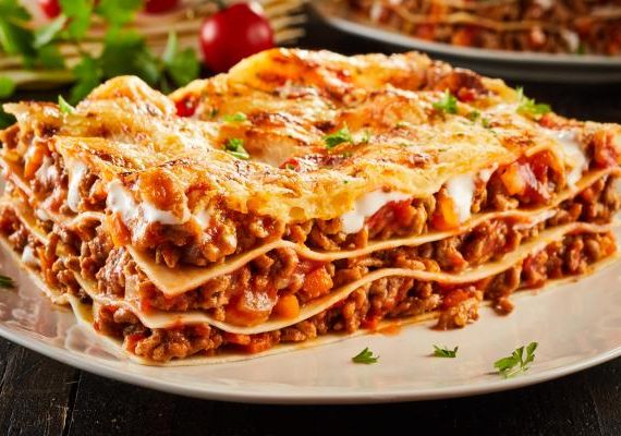 Lasanha de carne moída (bolonhesa)